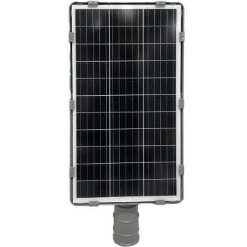 TQ Farola Solar LED 15W - Luminaria fotovoltaica, 32'5x79cm, 1800lm, luz fría 6000K o cálida 3000K, sensor de movimientos