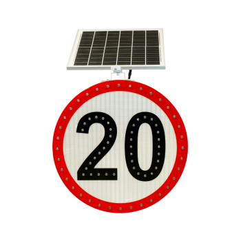 Señal solar LED 20km/h de límite de velocidad