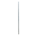 TQ Poste Aluminio Redondo Ø60/76mm - Poste estriado para señales de tráfico, 3mm de grosor, 3'5m de alto