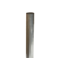 TQ Poste Aluminio Redondo Ø60/76mm - Poste estriado para señales de tráfico, 3mm de grosor, 3'5m de alto