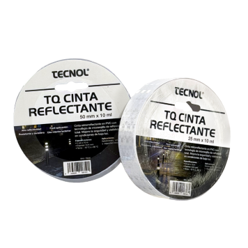 Cinta Reflectante  25/50 mm 10ml - Cinta Autoadhesiva Retroreflectante de PVC