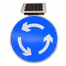SEÑAL LED solar rotonda
