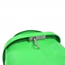 TQ Papelera Basic 50L - Papelera urbana ideal para poste, farola, fachada o pared