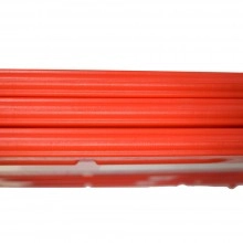 TQ Barrera Work - Barrera plegable ligera personalizable con bandas reflectantes, color rojo, delimitar áreas pequeñas