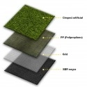 TQ Césped Top Artificial 40mm - Rollo 50m² de césped artificial de 40mm grosor, 2m ancho x 25m largo