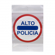 Señal de Tráfico Provisional PVC - Alto policía