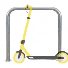 Aparca Patinetes 2 Plazas, Soporte robusto de Acero para Scooters 48x80x75cm