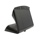 TQ Aplique Solar Basic - Foco fotovoltaico led 3W 160 lúmenes, luz fría 6000K, color negro