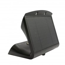 TQ Aplique Solar Basic - Foco fotovoltaico led 3W 160 lúmenes, luz fría 6000K, color negro