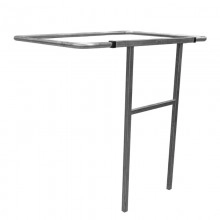 TQ Sujeta Contenedores 800/1000L de capacidad - Soporte universal de acero con brazo abatible, anclaje suelo