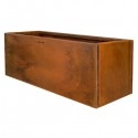Jardinera rectangular Acero Corten 96x38x40 cm