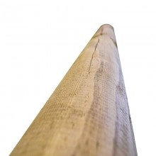 TQ Poste Indicador Rustic Eco - Palo redondo de madera de pino silvestre natural, zonas rurales y señales de caminos