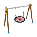 TQ Columpio Nido - Equipamiento inclusivo para parques infantiles públicos, niños de 1 a 12 años, 346x135x217cm