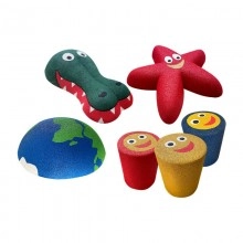 TQ Estrella 3D figura infantil EPDM, decoración para parques infantiles