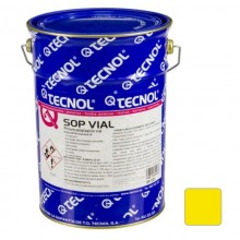 TQ Sop Vial 5 o 25kg - Pintura de señalización vial de clorocaucho para pintar hormigón o asfalto - Amarillo