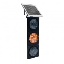 TQ Semáforo LED Solar - Diseño modular tricolor de luz verde, ámbar y roja