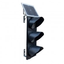 TQ Semáforo LED Solar - Diseño modular tricolor de luz verde, ámbar y roja