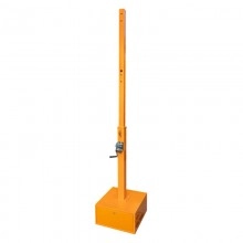 TQ Base Portátil Semáforo Solar - Soporte telescópico 50 x 50 x 230cm de color naranja