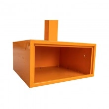 TQ Base Portátil Semáforo Solar - Soporte telescópico 50 x 50 x 230cm de color naranja